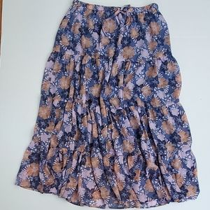 NWT Aerie tiered floral maxi skirt